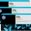 Tri-Pack Original HP Yellow, nr.771C, pentru DesignJet Z6200, , (timbru verde 0.45 lei), 