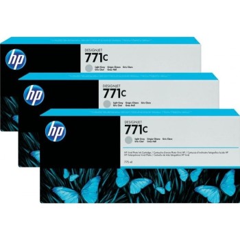 Tri-Pack Original HP Light Grey, nr.771C, pentru DesignJet Z6200, , (timbru verde 0.45 lei), 