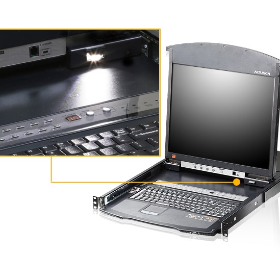 NET SWITCH KVM CONSOLE W/LCD/16PORT KL1516AIM-AXA-AG ATEN, 
