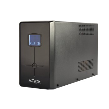 UPS GEMBIRD Line Int. cu sin. simulata, cu management, Tower, LCD, 2000VA/1200W, AVR, 2x Schuko + 3x IEC, baterie 2x 12V/9Ah, incarcare pana la 8h, USB, 2x RJ11, 