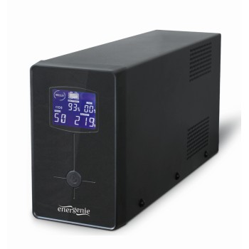 UPS GEMBIRD Line Int. cu sin. simulata, cu management, Tower, LCD, 3000VA/1800W, AVR, 3x Schuko + 3x IEC, baterie 4x 12V/7Ah, incarcare pana la 8h, USB, 2x RJ11, 