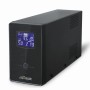 UPS GEMBIRD Line Int. cu sin. simulata, cu management, Tower, LCD, 3000VA/1800W, AVR, 3x Schuko + 3x IEC, baterie 4x 12V/7Ah, incarcare pana la 8h, USB, 2x RJ11, 