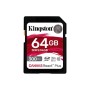64GB Canvas React Plus SDXC UHS-II 300R/260W U3 V90 for Full HD/4K/8K, 