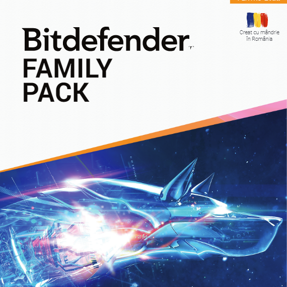 LICENTA Bitdefender anti-malaware Family Pack, 15 utilizatori, 2 ani pt. PC, Smartphone, Tableta, retail 