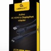 ADAPTOR video GEMBIRD, HDMI (T) la DisplayPort (M), rezolutie maxima 4K (3840 x 2160) la 30Hz, activ USB powered, black, 