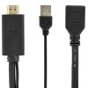 ADAPTOR video GEMBIRD, HDMI (T) la DisplayPort (M), rezolutie maxima 4K (3840 x 2160) la 30Hz, activ USB powered, black, 