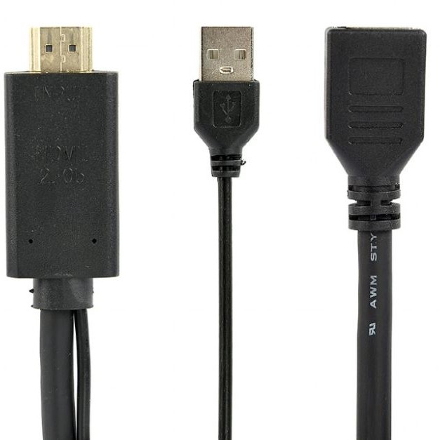 ADAPTOR video GEMBIRD, HDMI (T) la DisplayPort (M), rezolutie maxima 4K (3840 x 2160) la 30Hz, activ USB powered, black, 