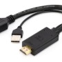 ADAPTOR video GEMBIRD, HDMI (T) la DisplayPort (M), rezolutie maxima 4K (3840 x 2160) la 30Hz, activ USB powered, black, 