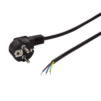 CABLU alimentare LOGILINK 1.8m, intrare Schuko, iesire fire fara conector 3 x 0.75mm2, 10A / 2500W, 1.5m, black, 