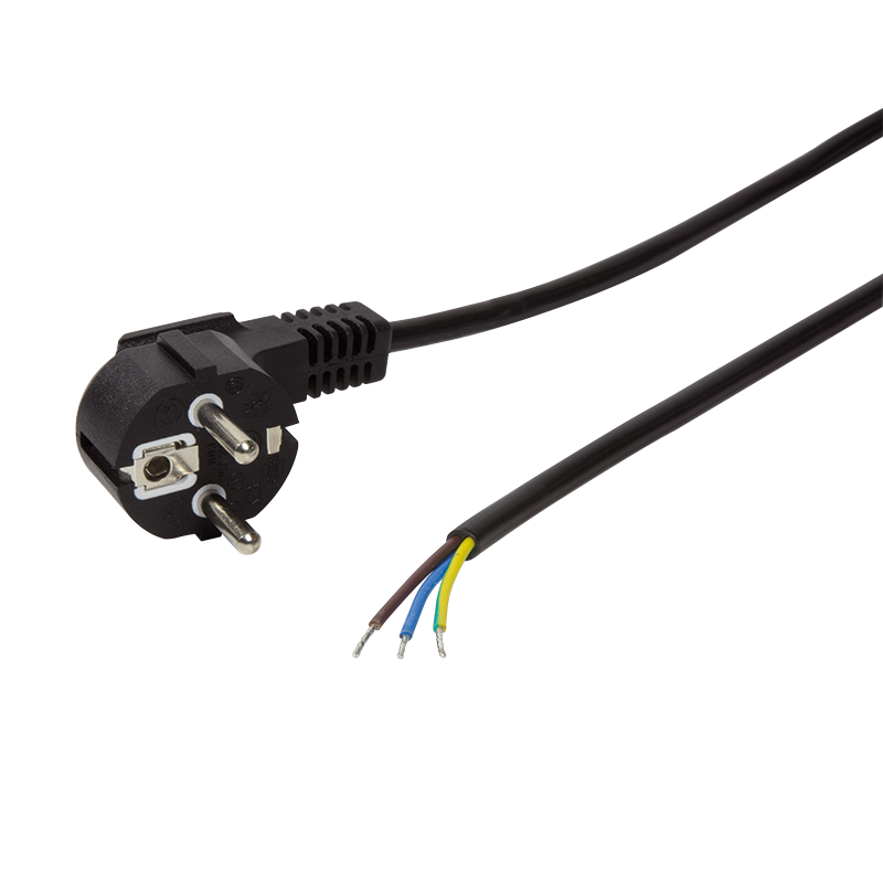 CABLU alimentare LOGILINK 1.8m, intrare Schuko, iesire fire fara conector 3 x 0.75mm2, 10A / 2500W, 1.5m, black, 