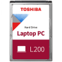 HDD Mobile TOSHIBA 2TB L200 2TB (2.5, 128MB, 5400RPM, SATA 6Gbps), retail pack, 