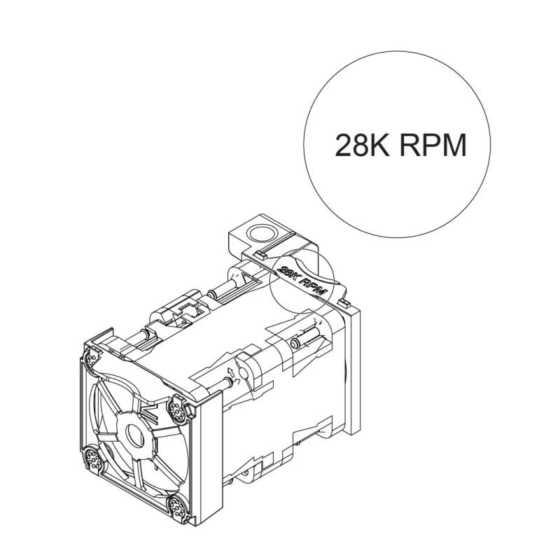 TS 1U Performance Fan Option Kit, 