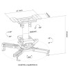 NM Projector Ceiling Mount 25cm, 
