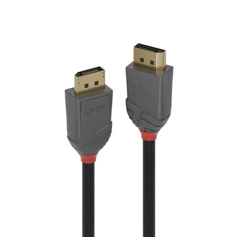 Cablu Lindy 1m DisplayPort 1.4, Anthra, 