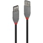Cablu Lindy 1m USB 2.0 Type A Ext, Anthr, 