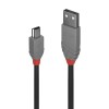 CABLU alimentare si date Lindy pt.smartphone  Mini-USB (T) la USB 2.0 (T), 1 m, PVC, negru, 