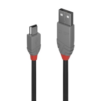 CABLU alimentare si date Lindy pt.smartphone  Mini-USB (T) la USB 2.0 (T), 1 m, PVC, negru, 