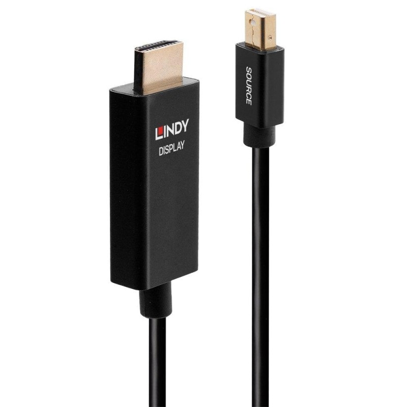 Cablu Lindy 2m Active mDP to HDMI (HDR), 