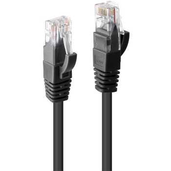 Cablu Lindy 2m Cat.6 U/UTP, Black, 