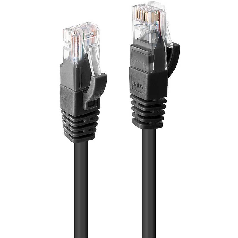 Cablu Lindy 2m Cat.6 U/UTP, Black, 