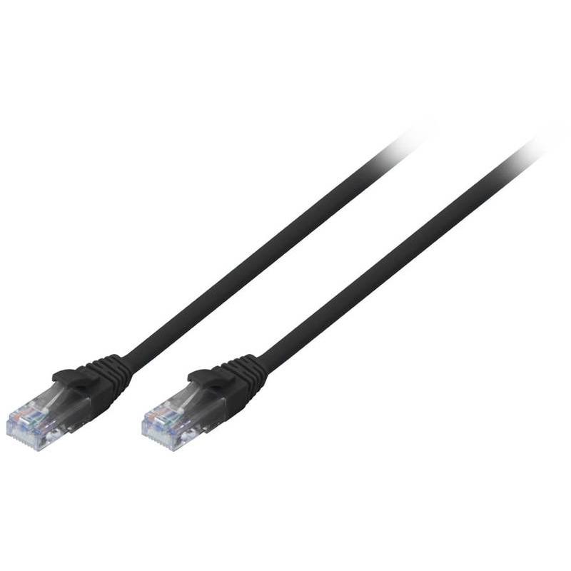Cablu Lindy 2m Cat.6 U/UTP, Black, 