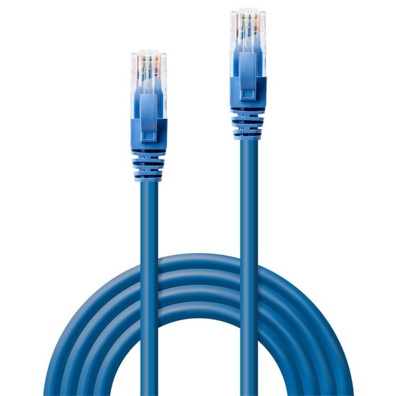 Cablu Lindy 2m Cat.6 U/UTP, Blue, 