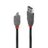CABLU alimentare si date Lindy pt.smartphone  Micro-USB (T) la USB 2.0 (T), 2 m, PVC, negru, 