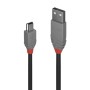 CABLU alimentare si date Lindy pt.smartphone  Mini-USB (T) la USB 2.0 (T), 2 m, PVC, negru, 