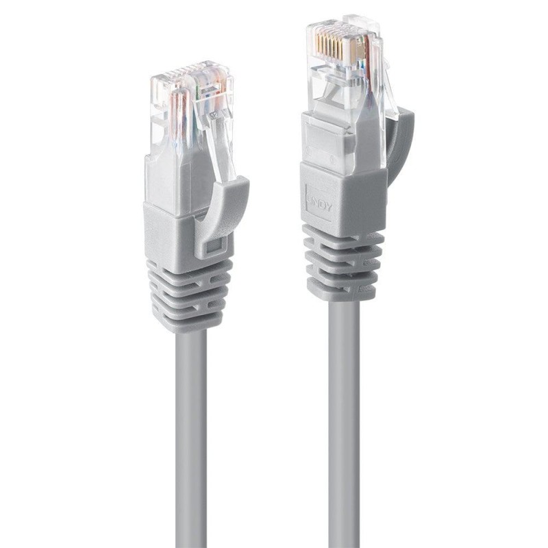 Cablu Lindy 3m Cat.6 U/UTP, Grey, 