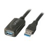 Cablu Lindy USB 3.0, 5m, Active Extensio, 