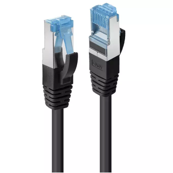 Cablu Lindy 1m Cat.6A S/FTP LSZH, Black, 