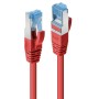 Cablu Lindy 1m Cat.6A S/FTP LSZH, Red, 
