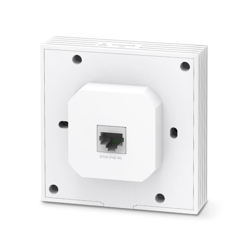 ACCESS POINT TP-LINK wireless AX3000 Mbps dual band Wall Plate WiFi 6, 2x10/100/1000 Mbps Ethernet Ports (1xPoE OUT)2 antene interne,IEEE802.3af/at PoE,de perete 
