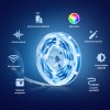 BANDA LED TP-Link Multicolora,  Wi-Fi 2.4 Ghz incorporat, consum 20.5W/buc, banda 2 x 5m, control prin aplicatia Tapo, comenzi vocale 