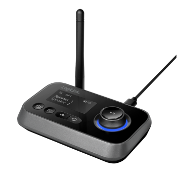 RECEIVER; Transmitter audio Logilink, conect Jack 3.5mm & S/PDIF in/out, dist max.10 m, BT v5.0, suporta dual stream in TX mode,LCD 1.8