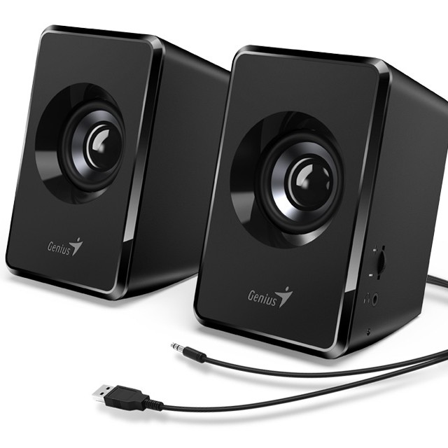 BOXE GENIUS 2.0, RMS:  3W (2 x 1.5W), USB power, black, 