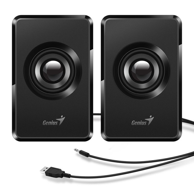 BOXE GENIUS 2.0, RMS:  3W (2 x 1.5W), USB power, black, 