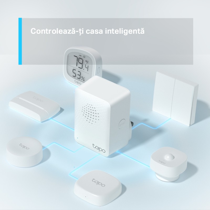 SMART HUB TP-Link, difuzor incorporat, necesar pentru senzorii Tapo, wireless 