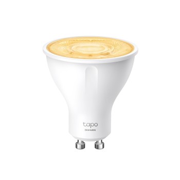 BEC LED wireless TP-LINK, 350lm, 2.9W, fasung GU10, lumina calda 2700K , control prin smartph.cu apl.Tapo, ajustare automata a luminii in fct. de mom zilei 