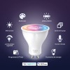 BEC LED wireless TP-LINK, 350lm, 2.9W, fasung GU10, temp culoare 2200K - 6500K,ctr prin smartph.cu apl.Tapo, ajustare auto a luminii in fct. de mom zilei 