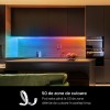BANDA LED TP-Link Multicolora cu zone de culoare si LED-uri albe,  Wi-Fi 2.4 Ghz incorporat,consum 24W/buc, banda 2x5m, ctr prin aplicatia Tapo, comenzi vocale 