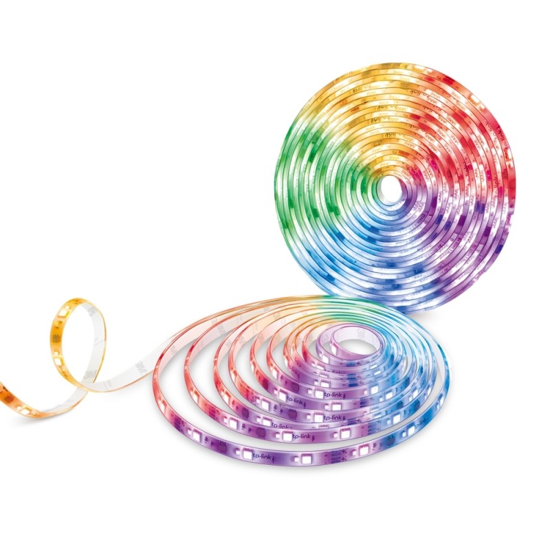 BANDA LED TP-Link Multicolora cu zone de culoare si LED-uri albe,  Wi-Fi 2.4 Ghz incorporat,consum 24W/buc, banda 2x5m, ctr prin aplicatia Tapo, comenzi vocale 