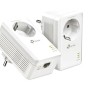 KIT ADAPTOR POWERLINE TP-LINK tehnologie AV,  AV1000, pana la 1000Mbps, 1 port Gigabit, priza AC, 2buc. 