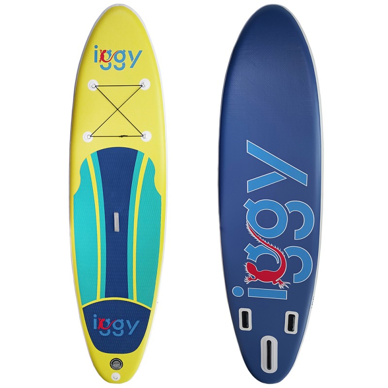 PADDLE BOARD iggy,stand up,gonflabila,305x81x15cm,single layer,suprafata anti-alunecare,acc:1 rucsac,1 aripioara mare,2 aripioare mici,1 kit reparatii,1 cordon siguranta,1 vasla,1 pompa 