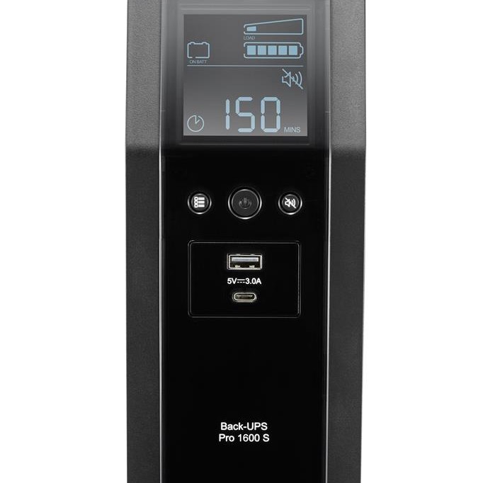 APC | BR1600SI | UPS |  Line interactive | 1600 VA | 960 W | Sinusoida pura | Tower | Nr iesiri 8  C13 | Intrare C14 | USB, Protectie retea RJ45, Panou LCD 