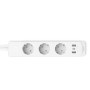 PRELUNGITOR inteligent TP-LINK, Schukox3, USB x 2, USB Type-C x 1, lung cablu 1.5m,monitorizarea energiei, conec Schuko (T), 10 A,prog prin smartph, BT, WiFi, alb 
