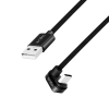 CABLU alimentare si date LOGILINK, pt. smartphone, USB 2.0, USB Type-C (T) la USB-A (T) la 180 grade, 2m, 2 x ecranat, aluminiu, negru, 
