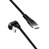 CABLU alimentare si date LOGILINK, pt. smartphone, USB 2.0, USB Type-C (T) la USB Type-C (T) la 180 grade, 3m, 2 x ecranat, aluminiu, negru, 