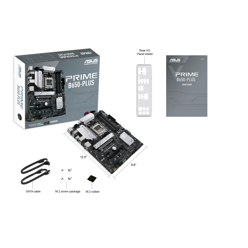 ASUS  PRIME B650-PLUS 1xHDMI 1xDP 4xSATA 6Gb/s ports 