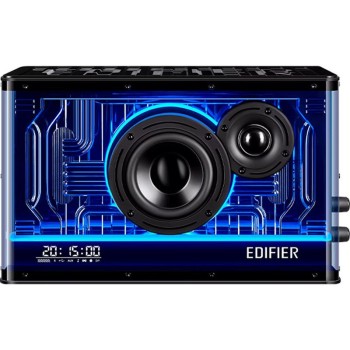 BOXE EDIFIER Gaming desktop, RMS: 40W, Bluetooth 5.3, USB-C, USB-A, AUX, EQs preset 3 moduri, RGB 7 culori, GaN charger 35W, black, 